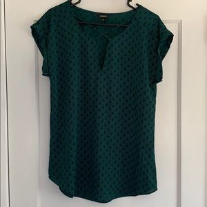EXPRESS Black and green top